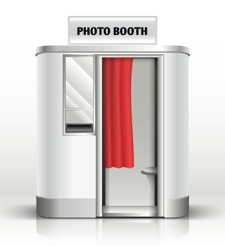 Photo Booth Cabin Digital Kiosk For Passport Vector 12447160 1 768x839 