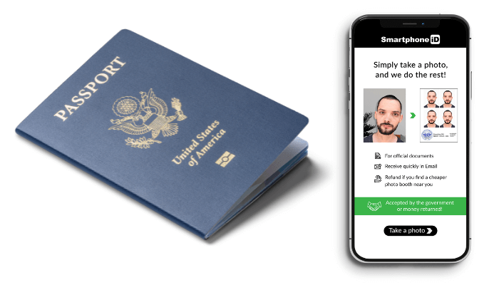 Passport Photo in Bloomington IN Using Your Phone and smartphone id app