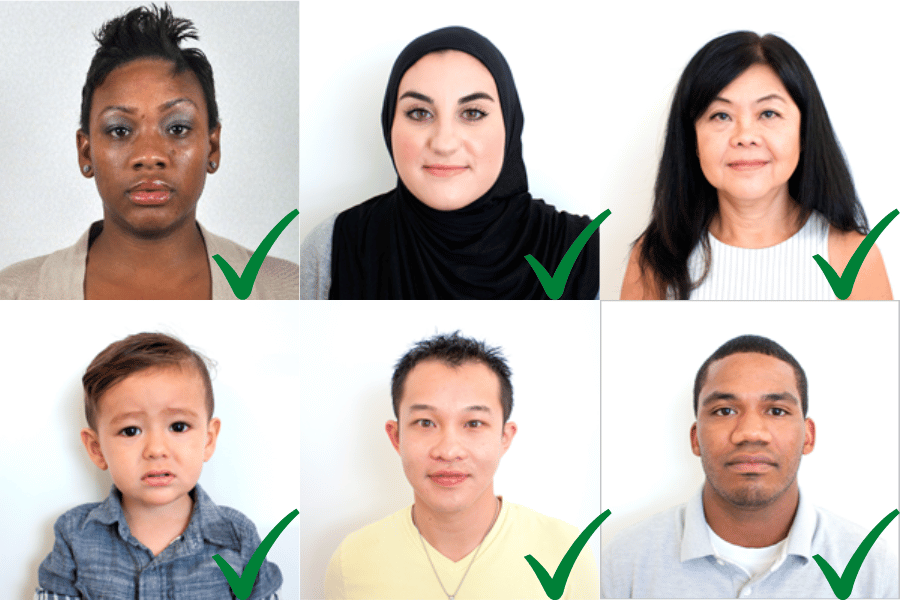 Examples Of Approved Passport Photo Adult Baby 