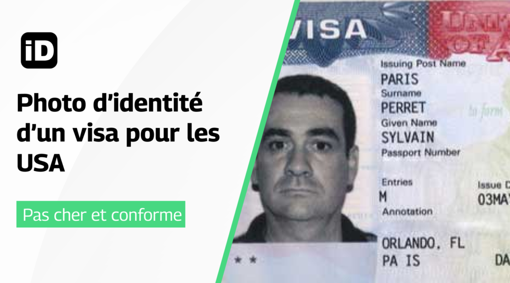Photo d’identité d’un visa pour les USA 
