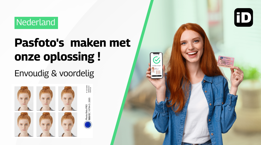 Pasfoto's  maken met  onze oplossing 