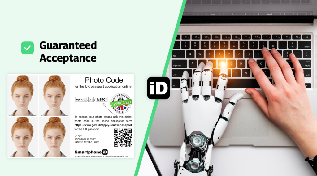 uk dricing licenc photo with smartphone id checked with ai & expert