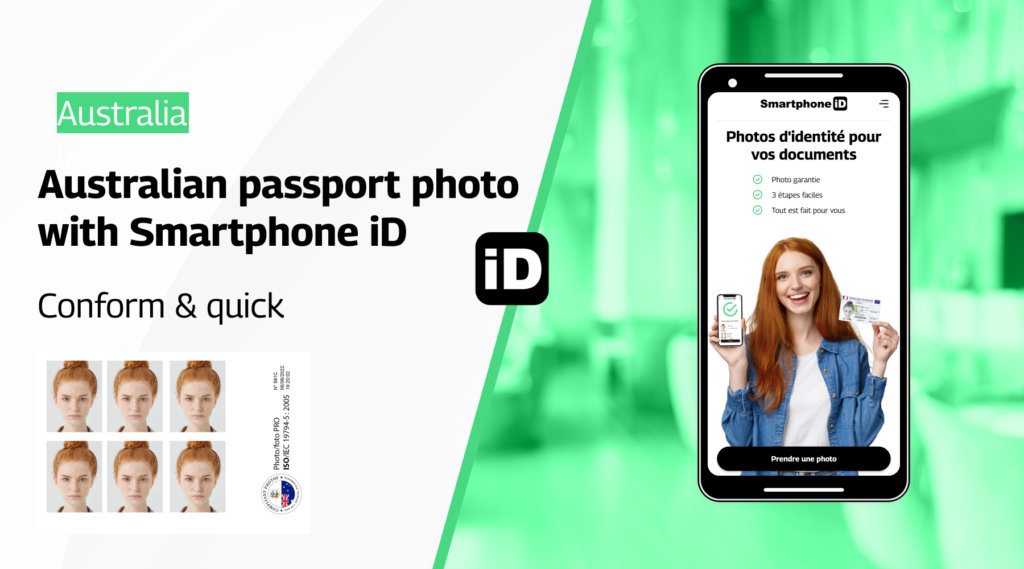 Australian passport photo with Smartphone iD