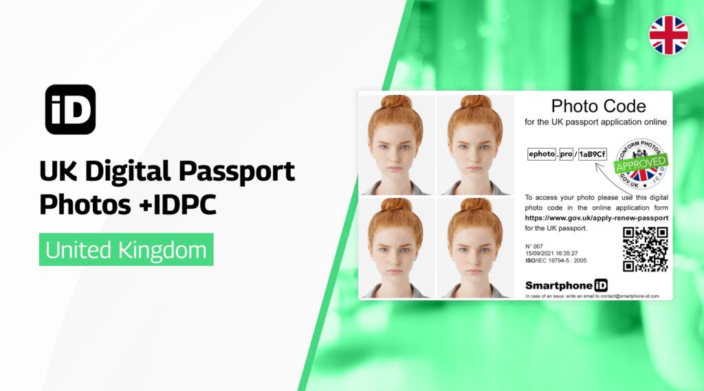 uk dricing licenc photo with smartphone iD WITH idpc