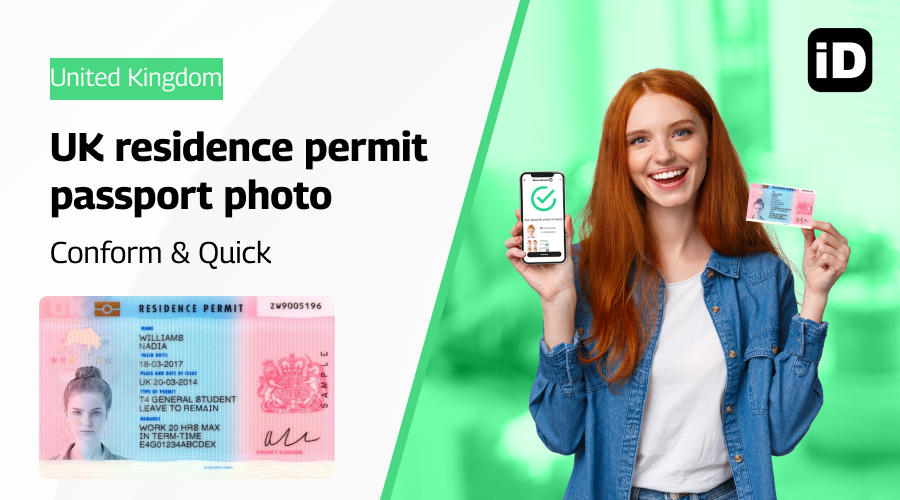 UK residence permit digital passport photo