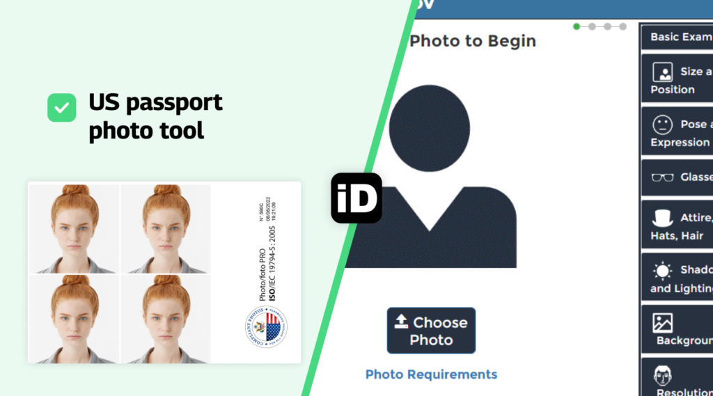 US passport photo tool