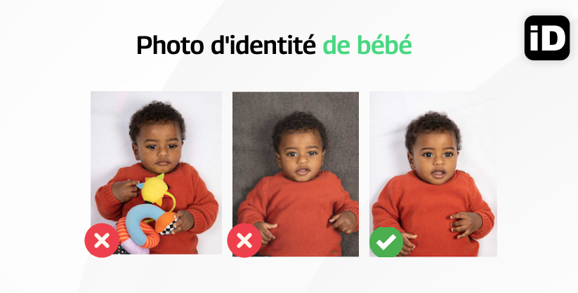 photos d'identité pour bébé : acceptées refusées