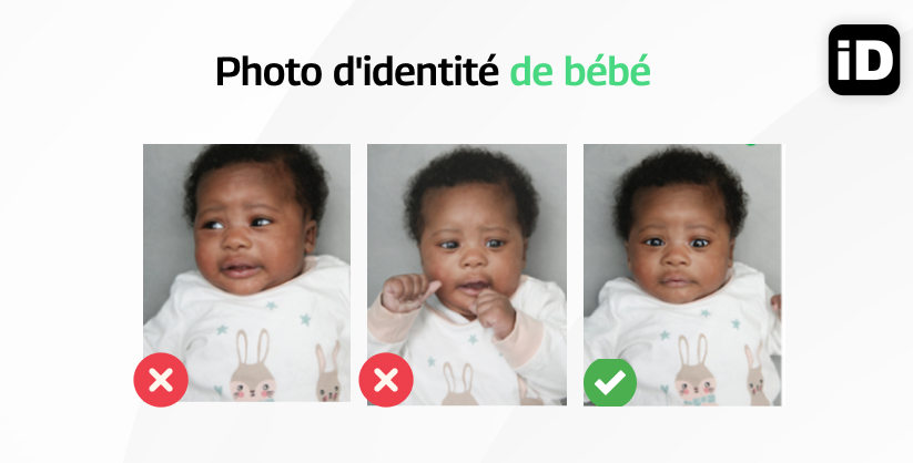 photos d'identité pour bébé : acceptées refusées