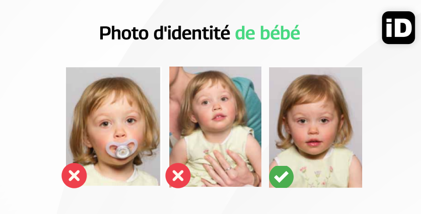 photos d'identité pour bébé : acceptées refusées