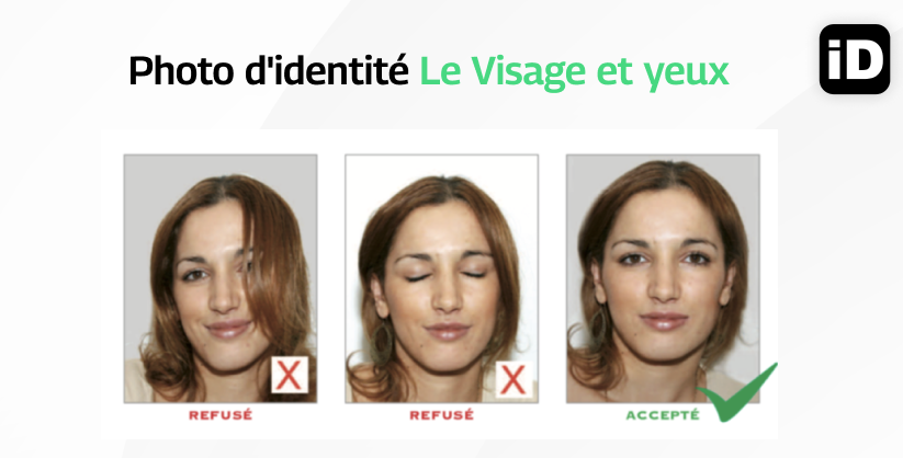 Photo d'identité Le Visage et yeux  