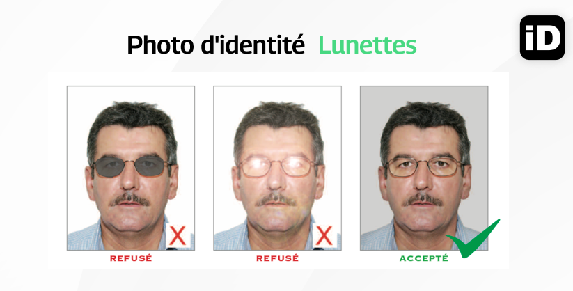 Photo d'identité  Lunettes 