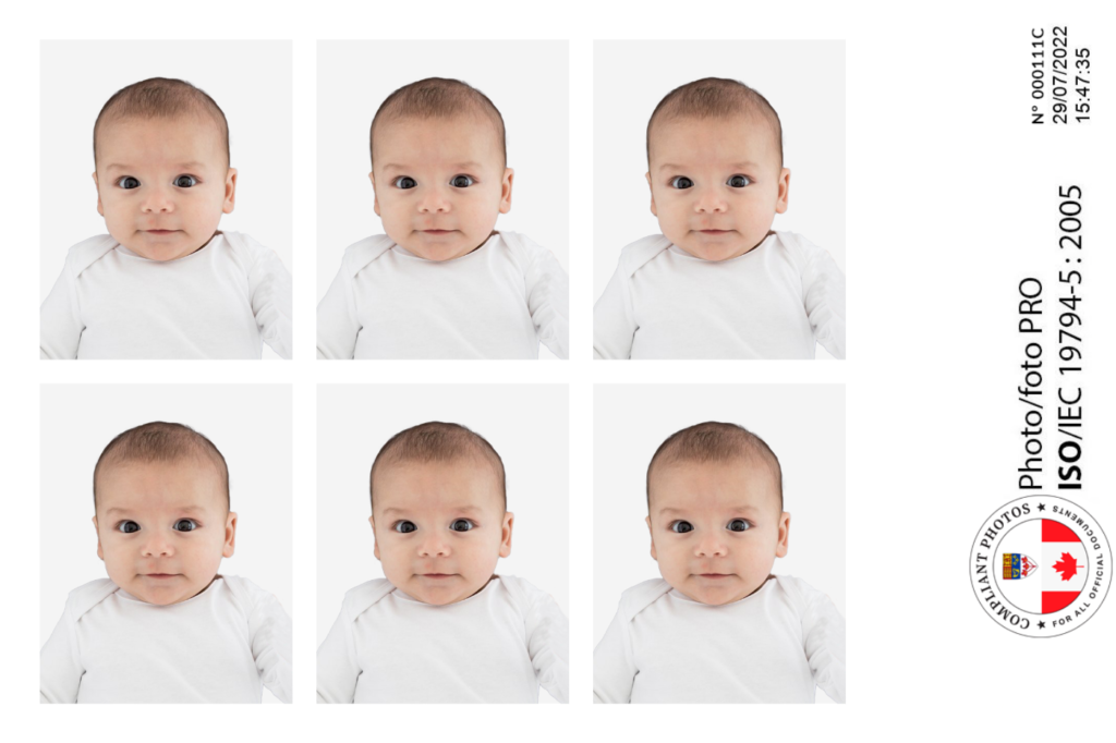 canada baby passport photo