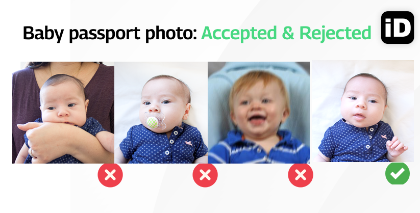 us baby passport photo accepted & rejcected